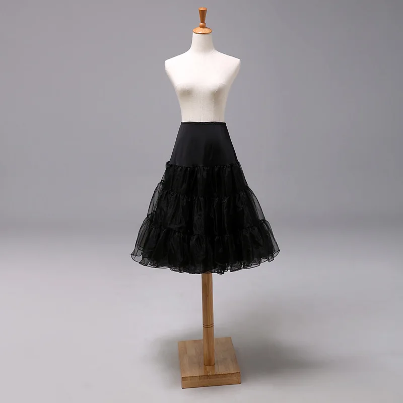 Gonna corta in Tulle bianco nero rosso gonna A Line Crinoline da sposa sottoveste Lady Girls Child Underskirt jumpon