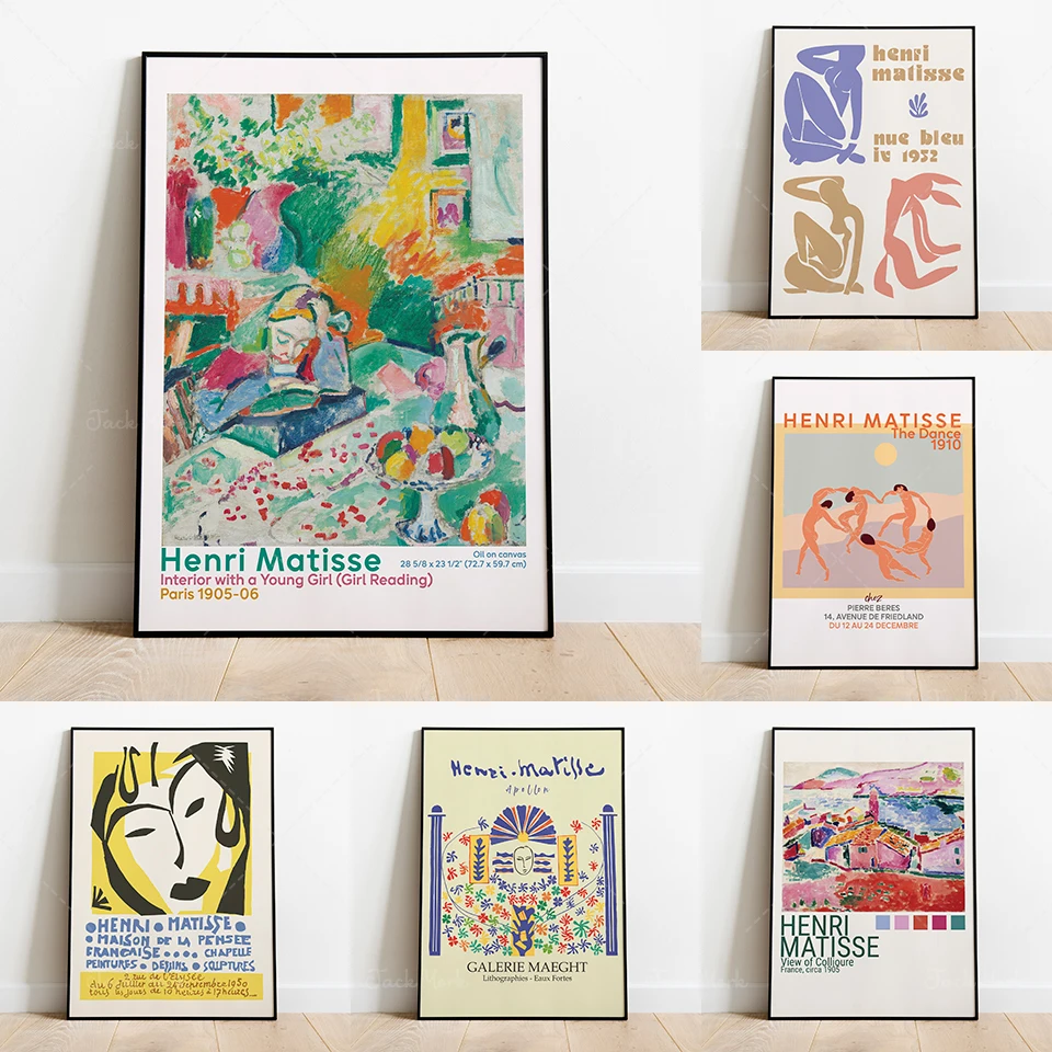 Henri Matisse View of Collioure Vintage Art Print France Exhibition Poster