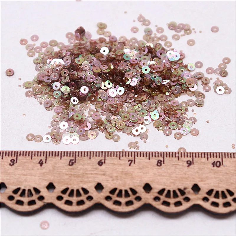 Matte Pailletten 3mm Flache Runde Lose Pailletten Handwerk Pailletten Nähen Kleidung Dekoration DIY Zubehör Lentejuelas Para Coser 10g