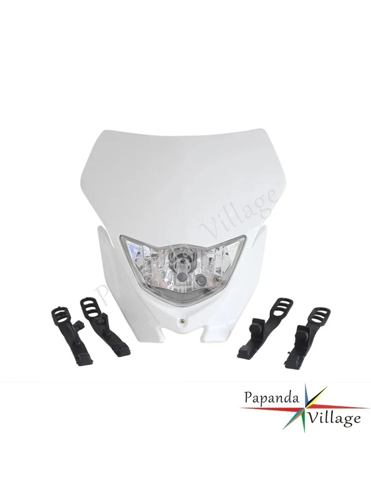 AliExpress papanda Motorcycle Blue White Off Road Motocross Supermoto Headlight Dirt Bike Headlamp for Yamaha WR 250 400 426 450 YZ TTR WR XT MX