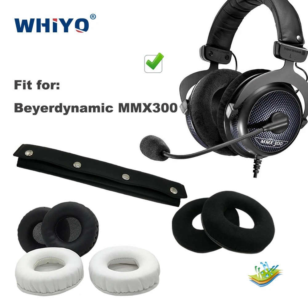 Replacement Ear Pads for Beyerdynamic MMX 300 MMX300 MMX-300 Headset Parts Leather Cushion Velvet Earmuff Headset Sleeve Cover