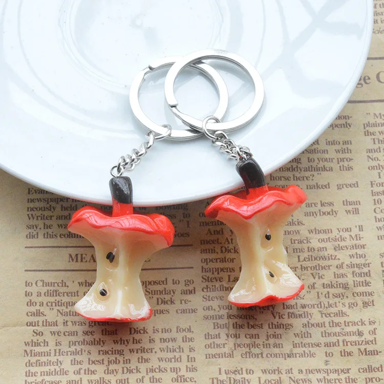 1PCS Cute Mini Simulation Food Key Chain Resin Cake Keychain Gift Pendant Accessories Keyring Jewelry YS-261