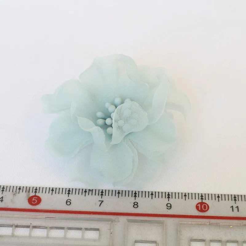 10 teile/satz mischen Stoff Blumen Simulation Blumen kopf Dekoration Blumen für DIY Zubehör – Detail 11