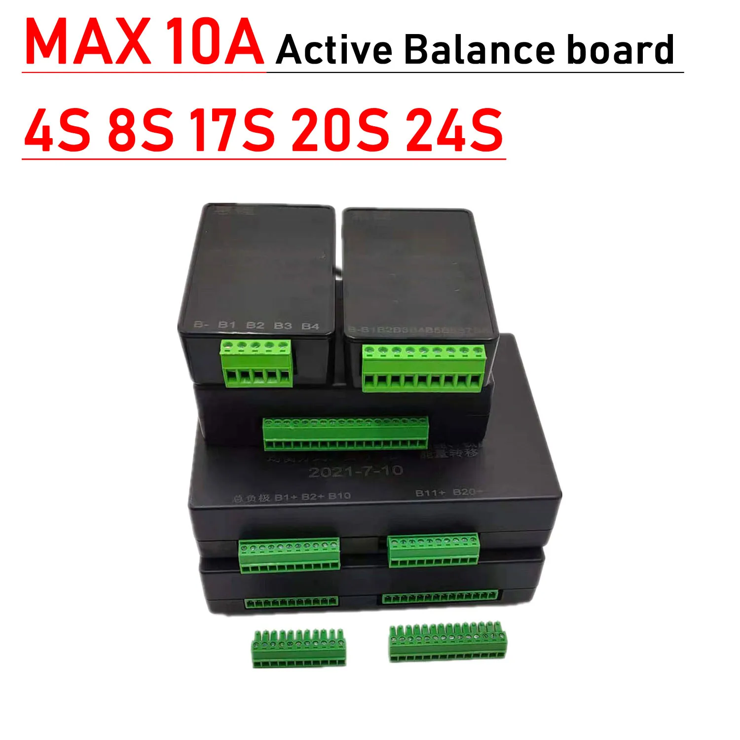 Placa de equilibrio activo 4S 8S 16S 17S 20S 24S 10A, equilibrador de transferencia de energía de batería de litio Lifepo4, protección BMS 13S 14S