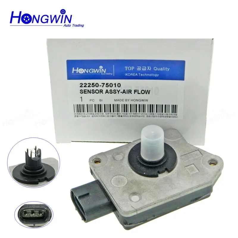 Mass Air Flow Meter MAF Sensor For Toyota Tacoma 4Runner T100 2.7L 2.4L Dyna 200 Hiace Hilux Land Cruiser 22250-75010 AFH70-09