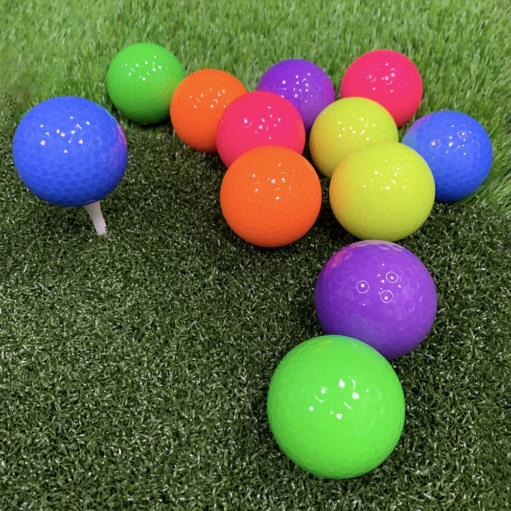 1 Pcs Mini Novelty Color Golf Training Balls Gift