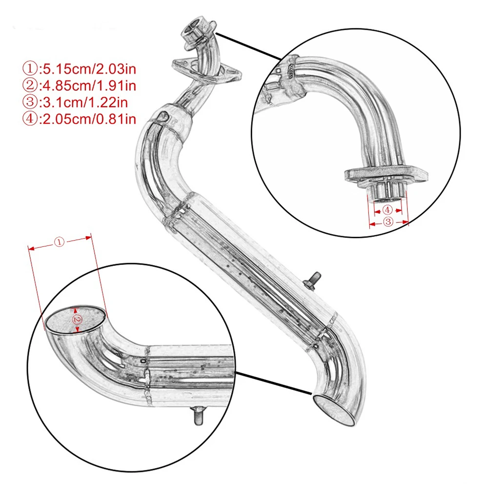 For Yamaha Virago 250 XV125 XV 125 XV250 XV 250 Motorcycle Exhaust Pipe Muffler Full Exhaust Drag Pipes+Silencers Chrome