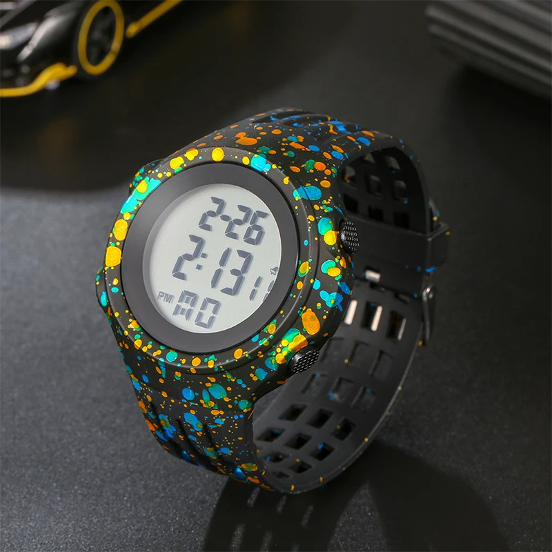 Children's Watch Boys Waterproof Alarm Clock TPU Strap Digital Stopwatch Wristwatch Child Luminous Sport Watch For Kids Watches