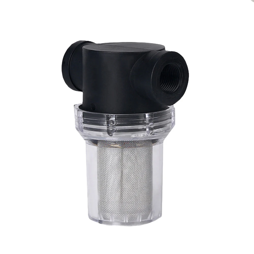 Filtro de jardim de plástico transparente, sistema de irrigação de 1/2, 3/4 e 1 polegadas
