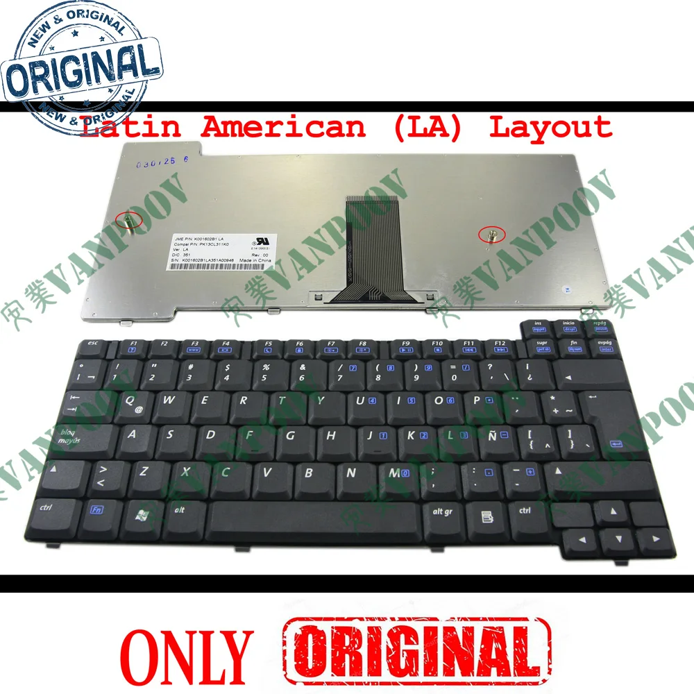 

New Notebook Laptop keyboard for HP Compaq Presario X1000 NX7000 Pavilion ZT3400 Black Teclado LA Similar Spanish SP K001602B1