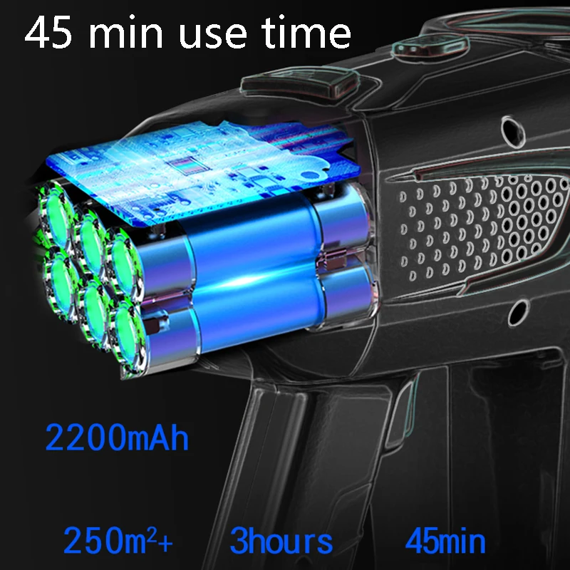 Aspiradoras inalámbricas de mano, 15kpa, separador ciclónico, batería de lavado de 45 Min, mopa de suelo, aspiradora húmeda y seca