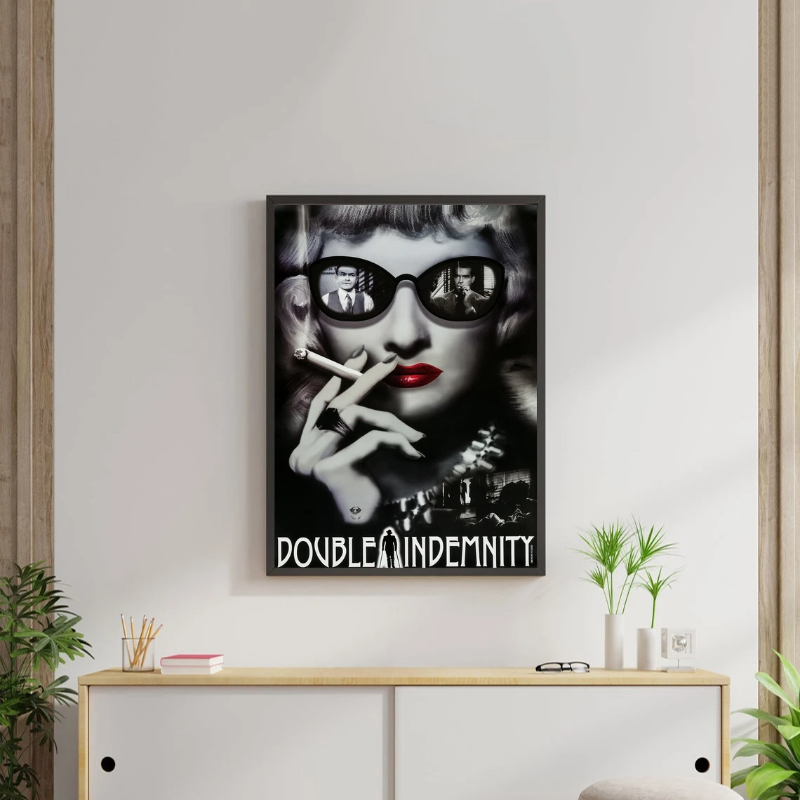 مزدوجة Indemnity الفيلم المشارك الفن طباعة حائط لوح رسم صور غرفة المعيشة ديكور المنزل (بدون إطار)