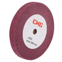 Uxcell 200mm x 25mm 320 Grit Non-Woven Polishing Burnishing Wheel Nylon Wire Drawing Abrasive Flap Wheel