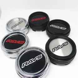 4pcs 66mm For RAYS Car Wheel Center Hub Cap Cover Rays Emblem Badge Sticker Auto Styling