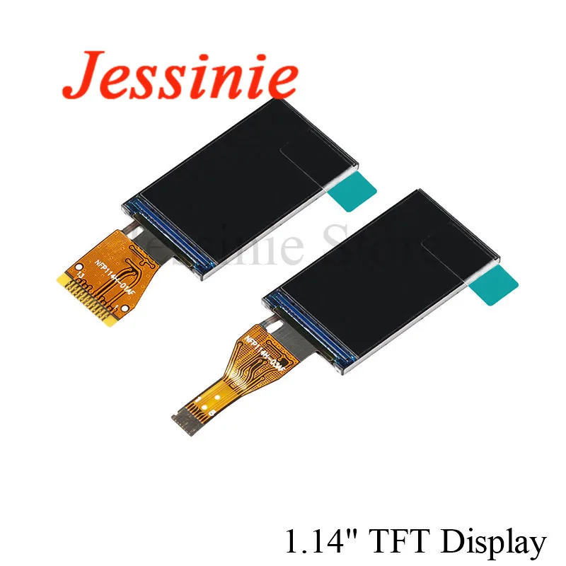 1.14 "1.14-calowy 135x240 kolorowy TFT HD IPS ekran wyświetlacz LCD LED moduł 135*240 ST7789 dysk 3.3V interfejs SPI 8 13 pinów