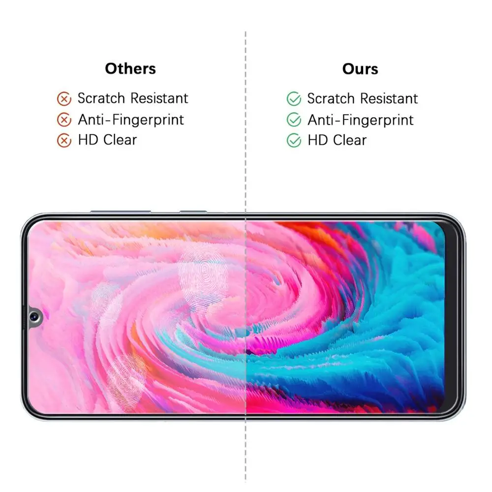 Vidrio templado para Samsung Galaxy A50, Protector de pantalla para Samsung Galaxy A50