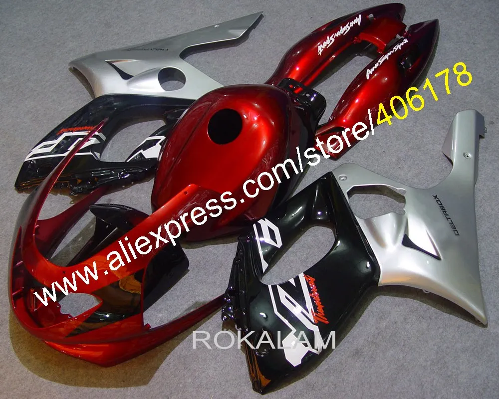 

YZF600R Parts Bodywork Kits For Yamaha YZF 600R 1997-2007 Dark Red Motorbike Fairings Wholesale