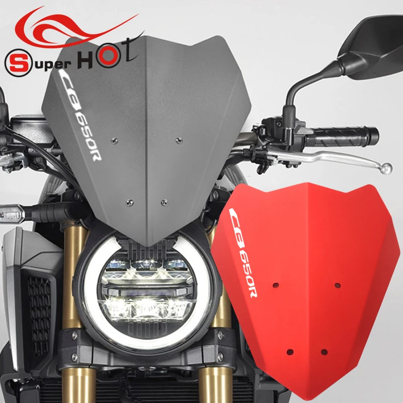 

CNC High Quality Aluminum Motorcycle Windshield for Honda Hornet CB650R CB 650R 2019-2020 Motorbike Wind Screen Extention Kit