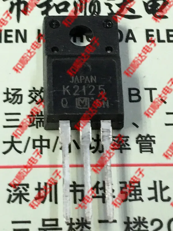 10 PCS/lot K2125 sk2125 2sk2125 new spot TO-200F 500V 2.5A