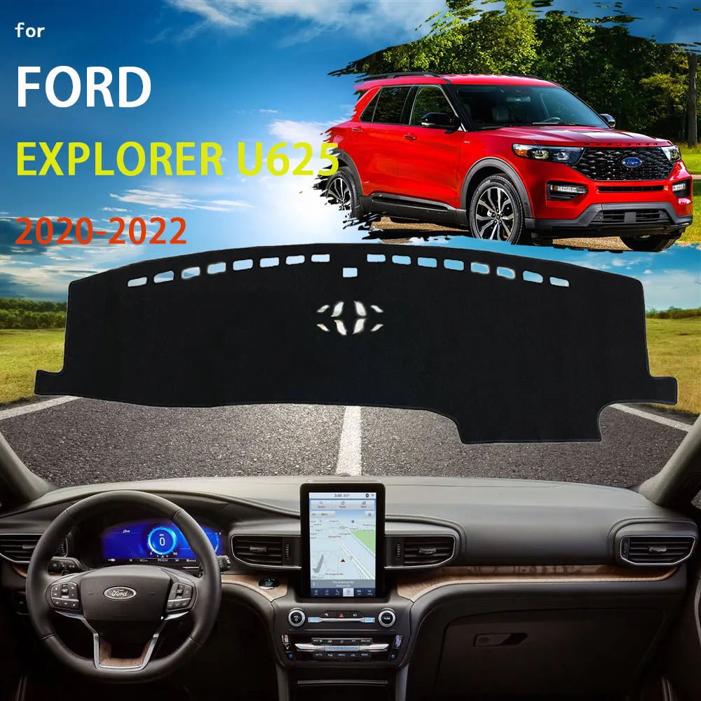 

Чехол для приборной панели автомобиля, коврик для приборной панели Ford Explorer U625 MK6 2020 2021, накладка, Солнцезащитная подушка, солнцезащитный козырек, нескользящий, анти-УФ-Аксессуары