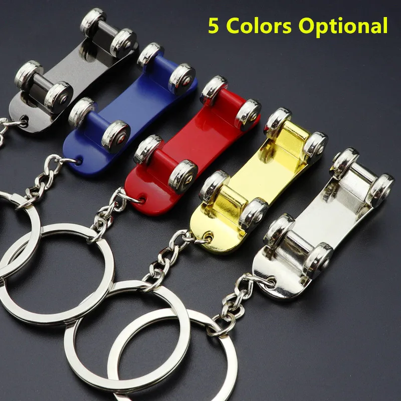 Car Skateboard Keychain New Scooter Removable Keyrings Advertising Promotional Gifts Keychain Key Holder Interior Accessories