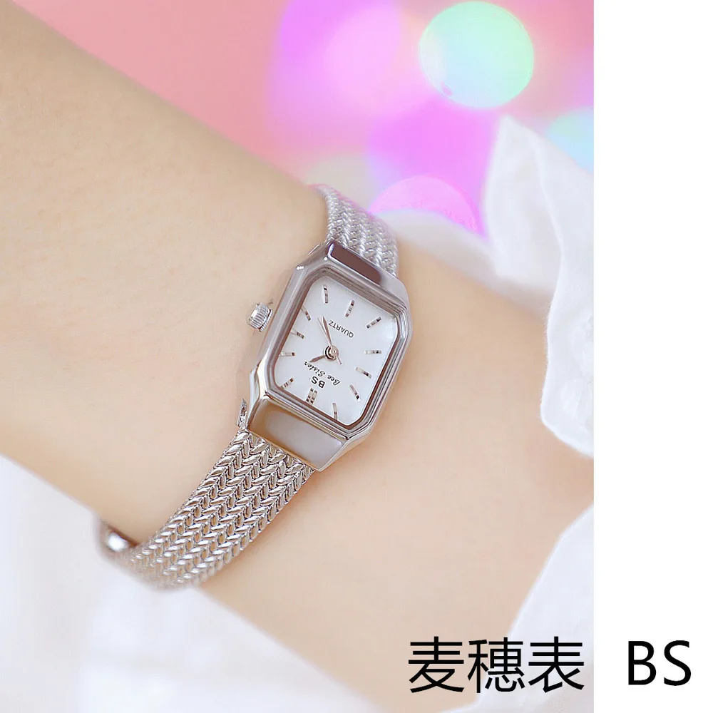 Luxury Wheat Ear Strap Design Elegant Ladies WristWatch Fashion Gold and Silver Waterproof Women Quartz Watches Relogio Feminino