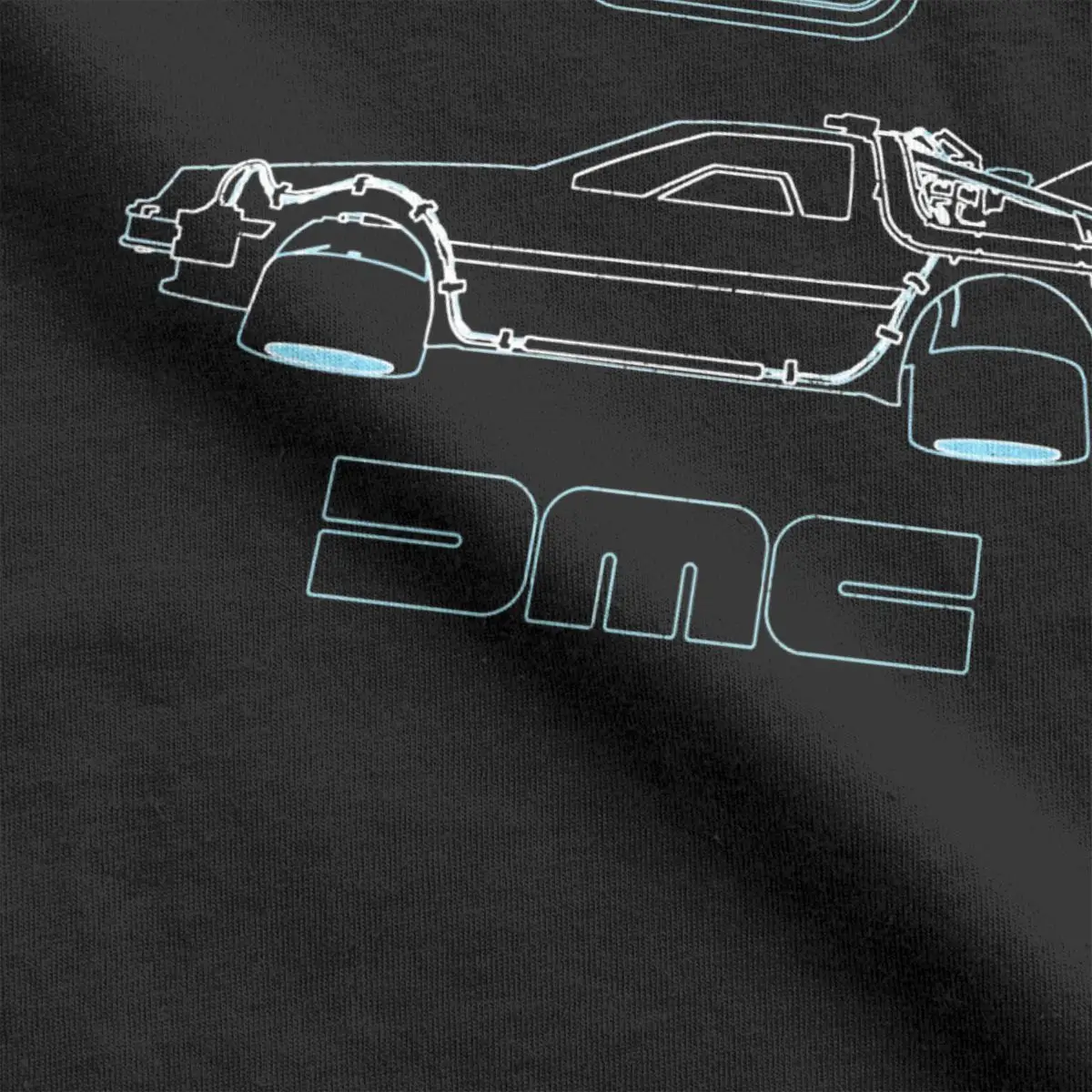 Back To The Future T-Shirt for Men Delorean and Flux Capacitor Casual 100% Cotton Tees Round Neck Short Sleeve T Shirts