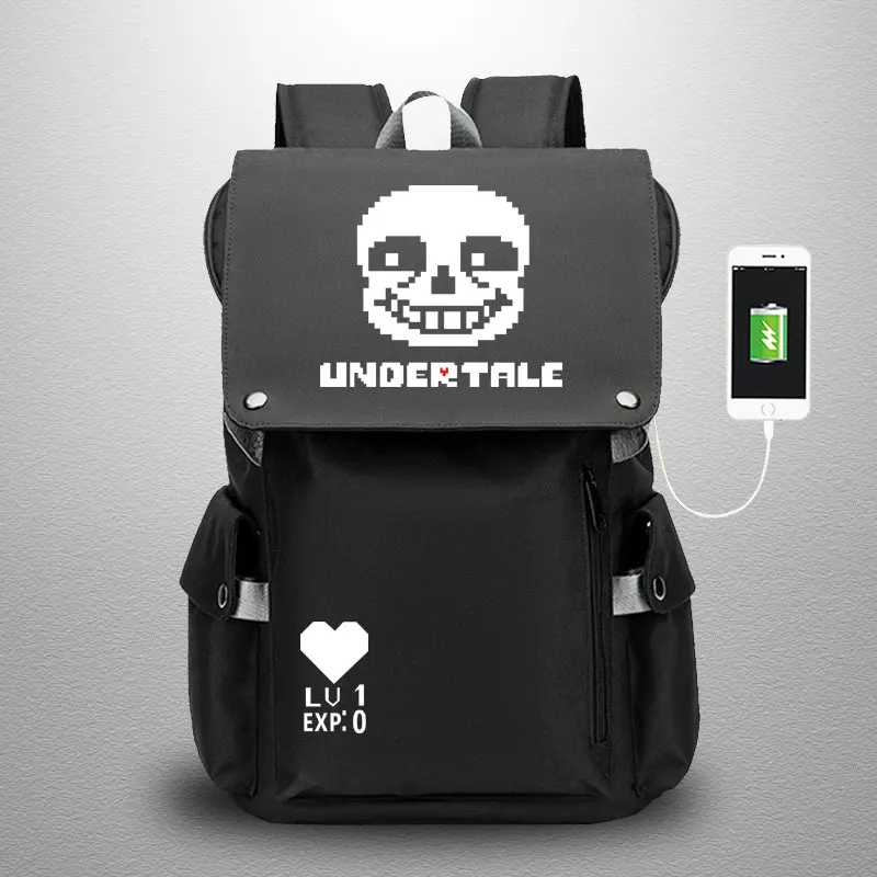 Anime Undertale backpack sans Bags cosplay Oxford Bag studet  schoolbag for men women