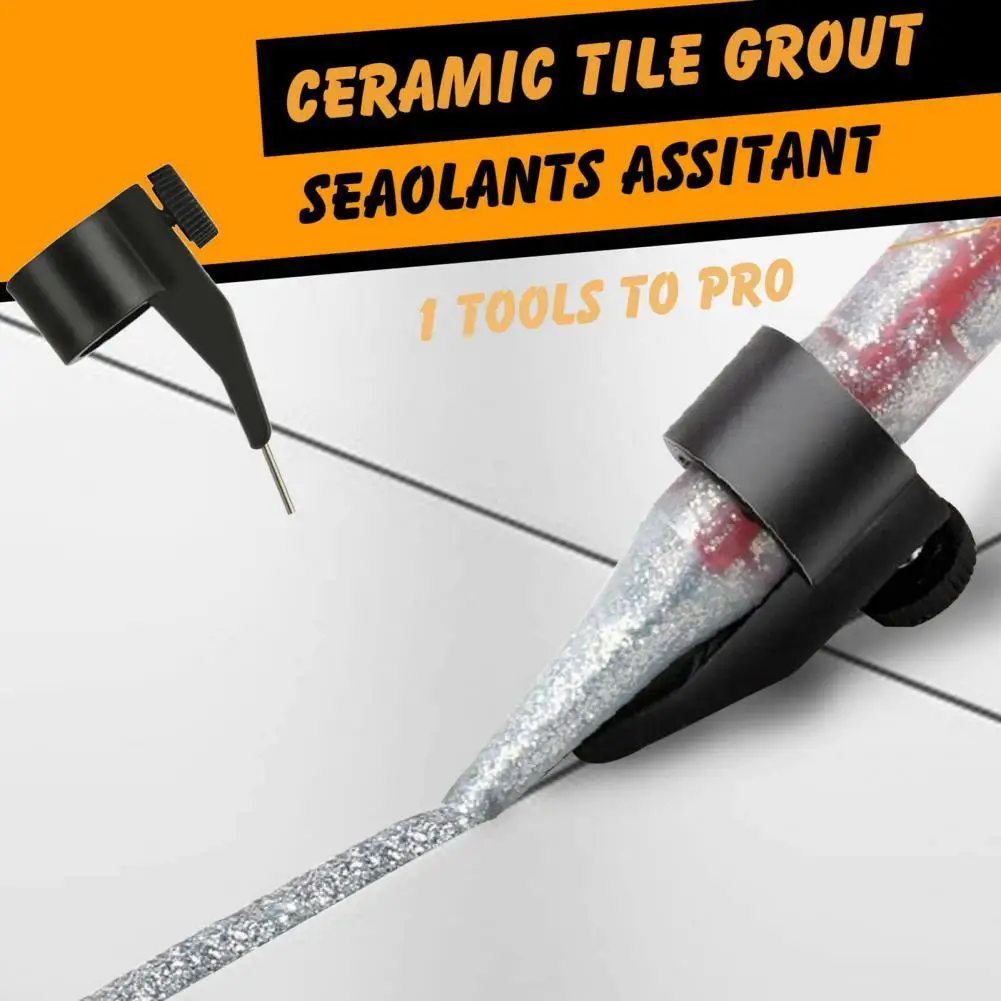 Multifunctional Plastic Floor Tile Grout Sealants Assistant Glue Nozzle Fixed Locator Auxiliary Construction Home Repair Tool