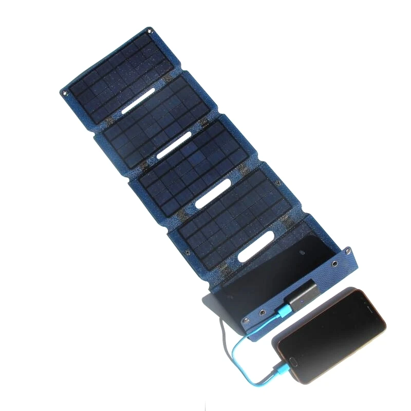 BUHUSHUI 17.5W Solar Charger Portable Foldable 14W / 10.5W Solar Panel Charger  Super Slim Waterproof Free Shipping