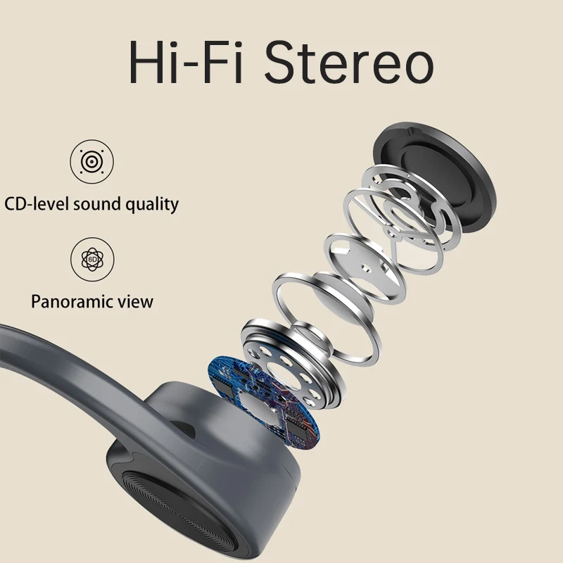 2021 New Bluetooth Headphone Wireless Bone Conduction Headset with 8G Memory Headphones For Android Sony Xiaomi Huawei Earphone