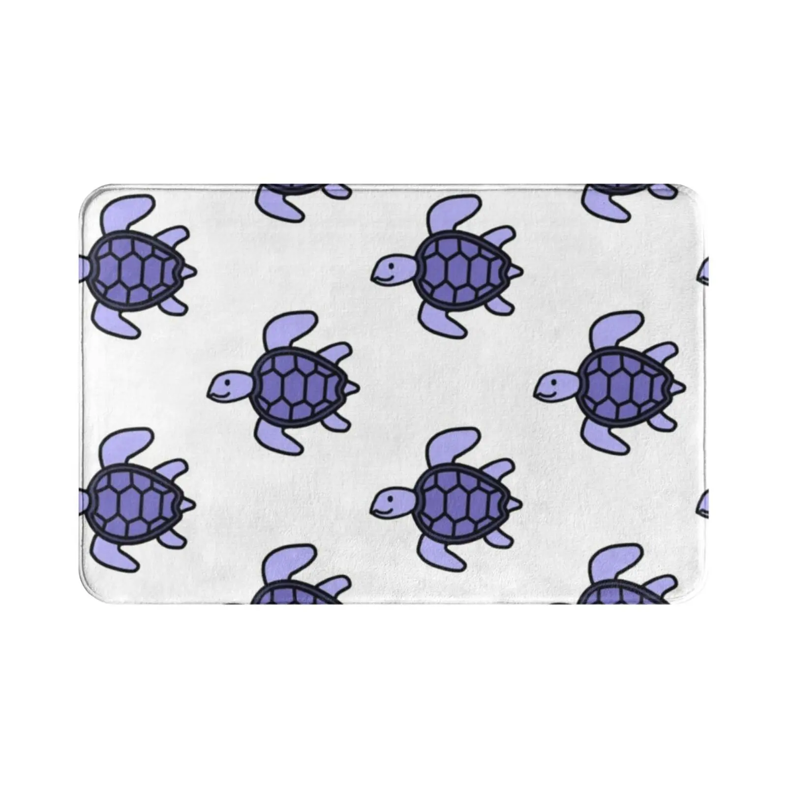 Purple Turtle! Carpet Mat Rug Cushion Soft Sea Turtle Vsco Asthetic Turtle Tortoise Purple Purple Asthetic