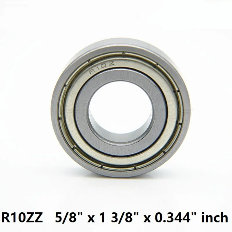 

100pcs/lot R10ZZ R10Z double shielded ball bearing 5/8" x 1 3/8" x 0.344" inch Deep Groove Ball bearing 15.875x34.925x8.731 mm