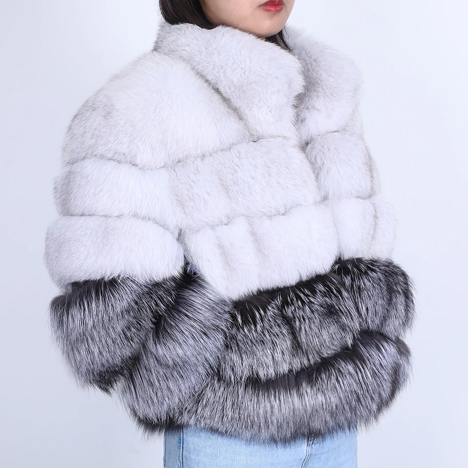 

2020 natural fur vest jacket fashion fool jacket real fox fur warm jacket fox natural real fox fur jacket ladies winter