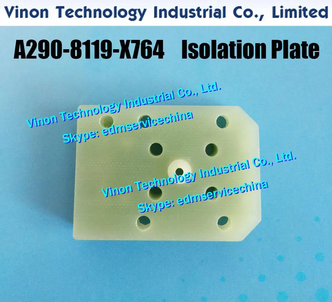 A290-8119-X764 Isolation Plate Lower 56x40x13t for 0iD,0iDDP machine. edm wear parts A290.8119.X764, A2908119X764 Isolator Plate