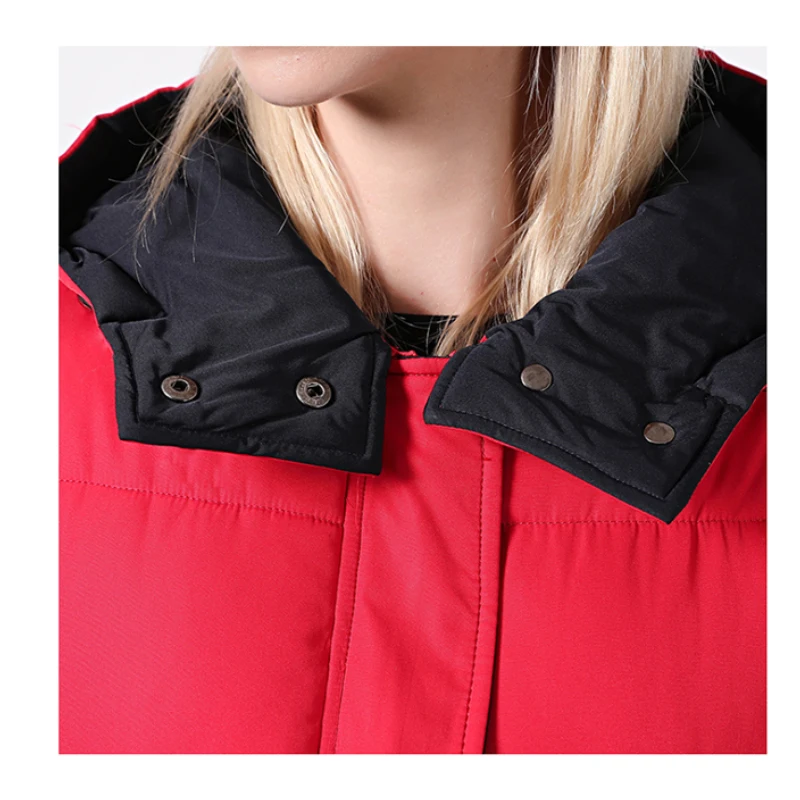 Ceprask 2023 New Winter Coat Women Thick Winter Jacket Below Knee Length Warm Coat With Hood Quilted Long Parka Bio Outerwear