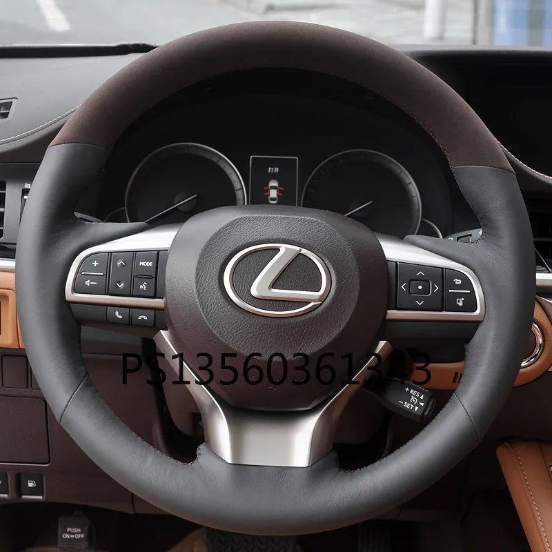 Suitable for Lexus RX270 ES250 LX570 GS300 IS300 NX RX hand stitched steering wheel cover leather grip cover