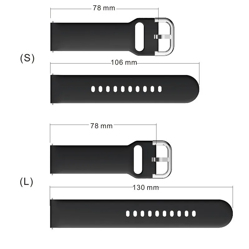 19色20ミリメートルシリコーンスポーツ用ストラップ腕時計4/アクティブ2 40ミリメートル44ミリメートル/腕時計4クラシック46ミリメートル42ミリメートル/腕時計3 41ミリメートルバンド