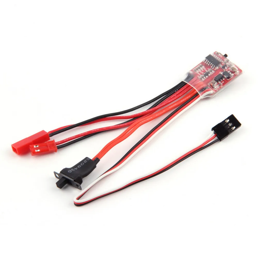 30A 20A 10A ESC Motor Speed RC ESC 2KHz Forward Reverse Brush Brake RC 2S for Controller Boat Car Prototank Top Regulator