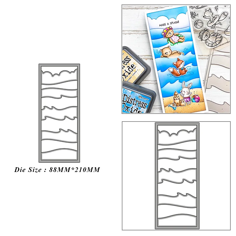 

Rectangle Background Frame Metal Cutting Dies for DIY Scrapbook Album Paper Card Decoration Crafts Embossing 2021 New Dies