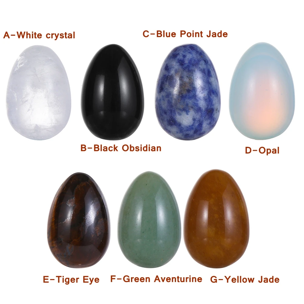 for Collection Natural Black Obsidian White Crystal Egg Pattern Natural Stone Healing Mini Ornament Healing Stone