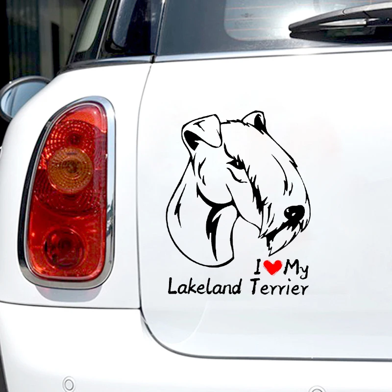 S61251 # Lakeland Terrier Hond Zwart Transparant Auto Sticker Vinyl Decal Waterdicht Decors Voor Motorfiets Bumper Laptop