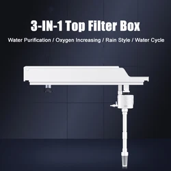 Aquarium Fish Tank Top Filting Box Rain Filtration Water Purification Oxygen Increasing Pump Water Circulatory System