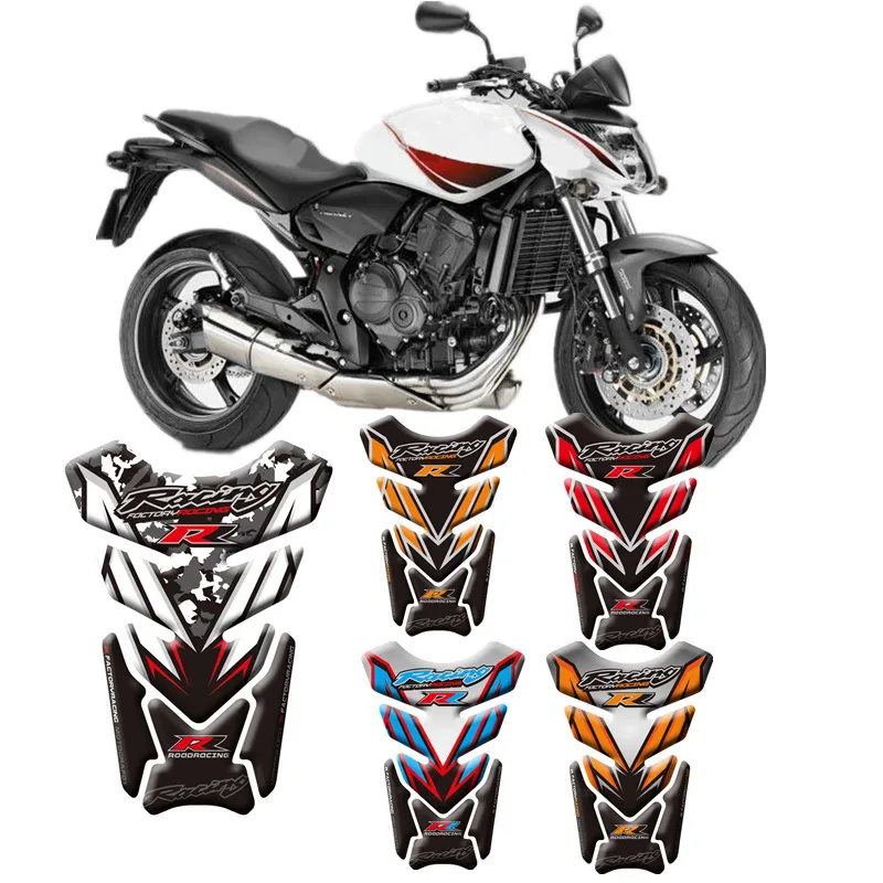 Motorcycle 3D Fuel Tank Pad Protective Stickers Decals For Honda Hornet CB600F CB900F CB1000R 1998-2013 Decals