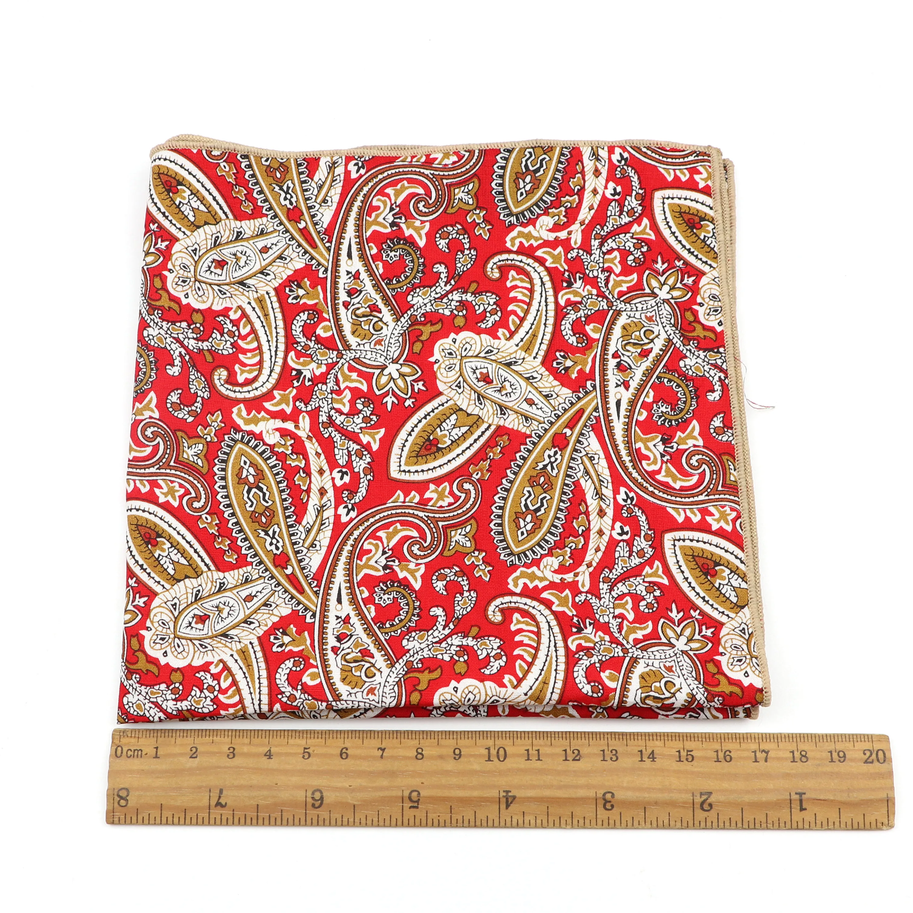 Big Floral Cotton Handkerchiefs Colorful Printing Round Pocket Square Mens Casual Circle 34cm Width Handkerchief Towels