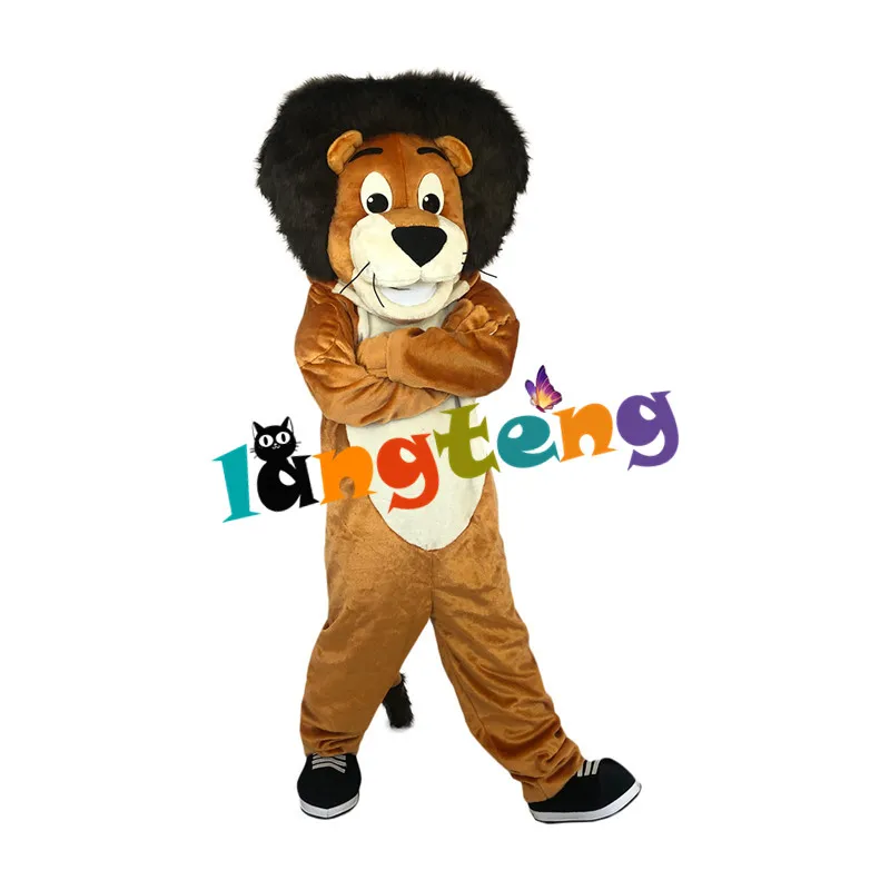 Costume de mascotte Lion marron personnalisé, prix usine 1016, pour noël