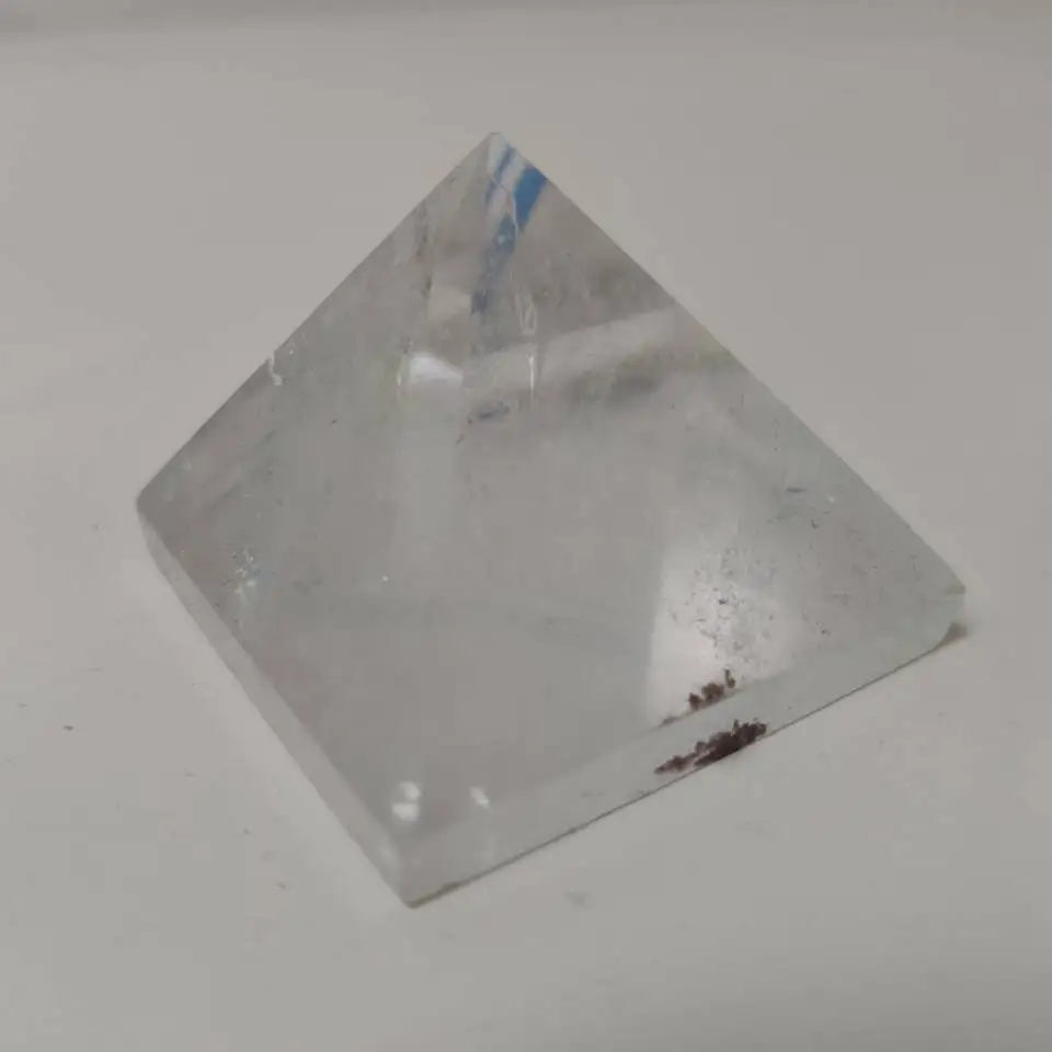 Natural Transparent Quartz Crystal Pyramid Clear Reiki Healing Natural white crystal Pyramid raw stone polishing