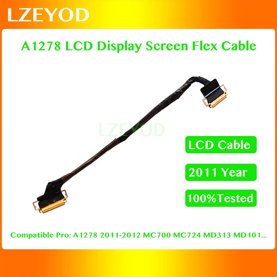 

Original For Macbook Pro 13" A1278 LCD LED LVDS Display Screen Flex Cable 2011 Year