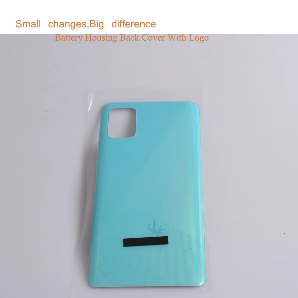 10Pcs/Lot For Samsung Galaxy A51 Housing Battery Cover A51 A515 A515F Back Cover Real Case Door Chassis Shell Replacement