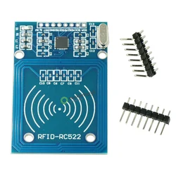 13.56 MHz I2C / SPI RFID Wireless Module for Arduino MF RC522 RC-522 reader writer Sensor cards Module 2 hairpins 3.3 V DC